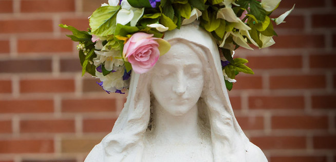 A photo from a May Crowning of the Blessed Virgin Mary