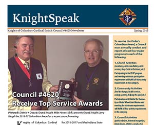 Cover of Spring 2018 newsletter